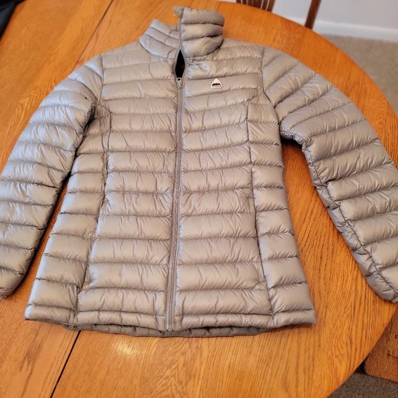 Ladies silver size Medium Burton Pertex Quantum synthetic down jacket - Picture 1 of 2